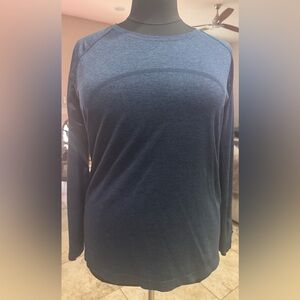 Lululemon Athletica Long Sleeve Tee - retired ink blue
